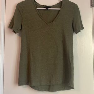 Banana republic short sleeve olive green shirt
